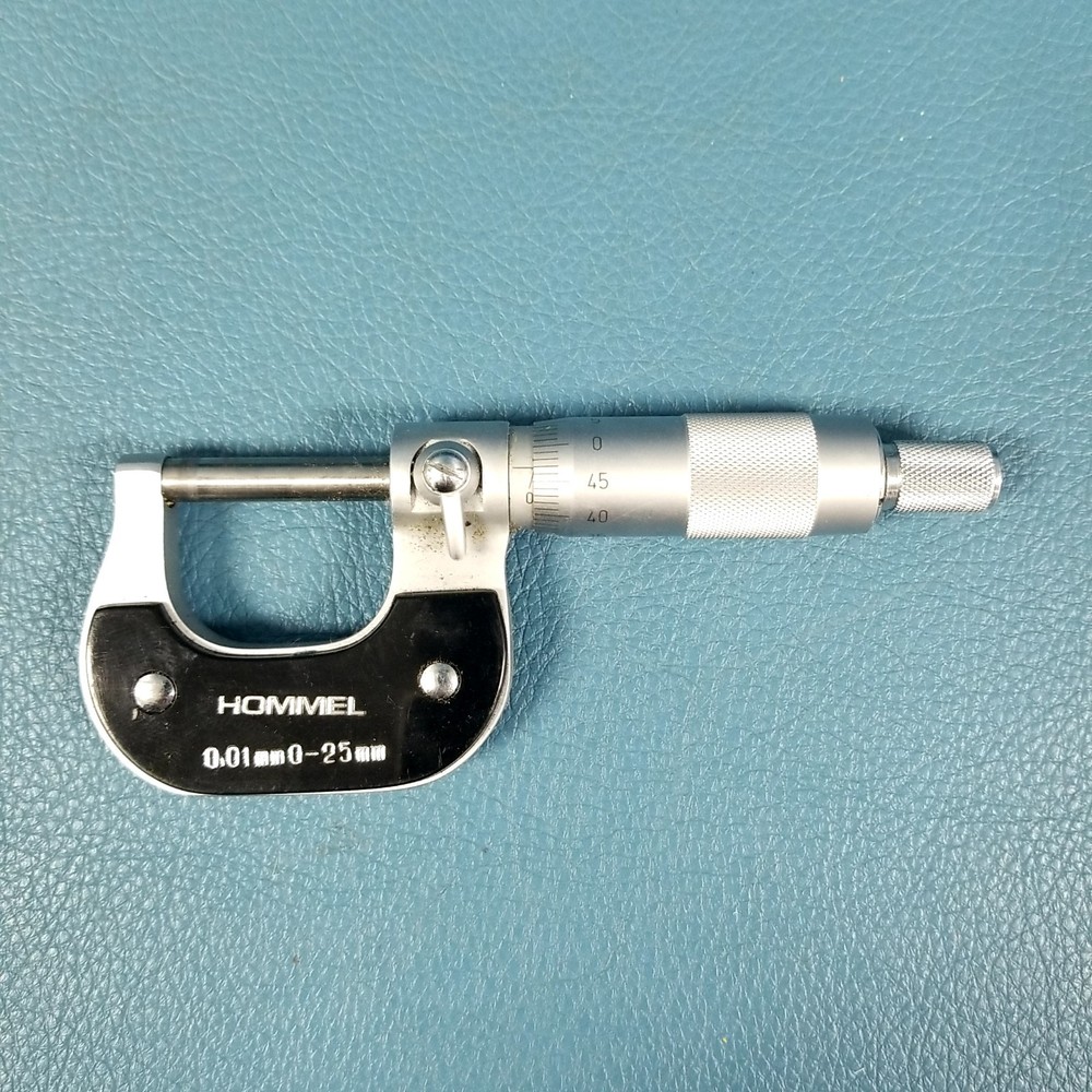 HOMMEL Precise Super Precision Micrometer DIN 8631 0.01mmo-25mm