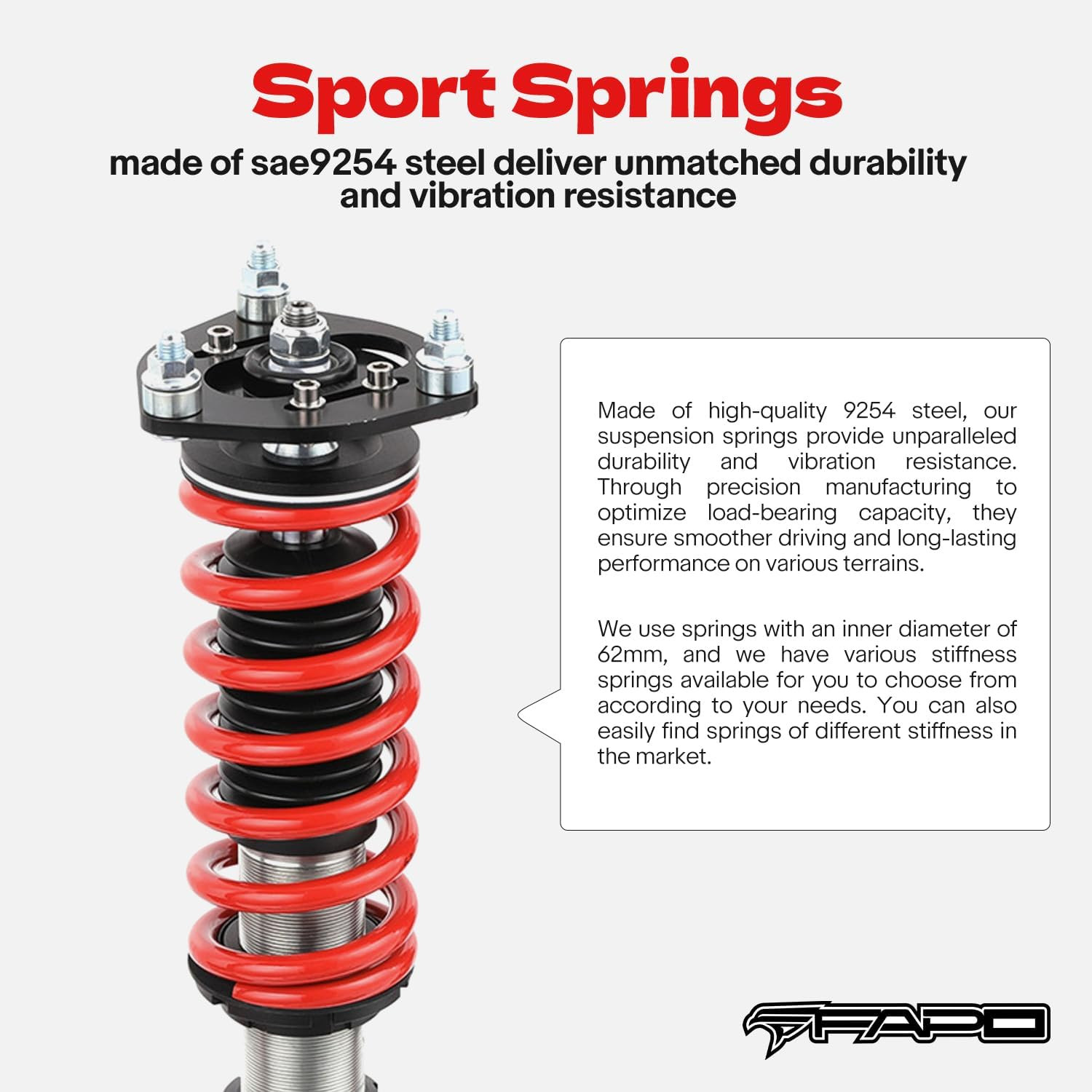 Coilovers Compatible with Honda Civic 06-11 FG/FA/FD Series Adjustable Height