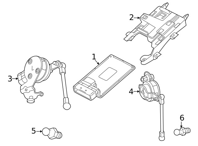 Genuine GM Active Suspension Control Module 22942271