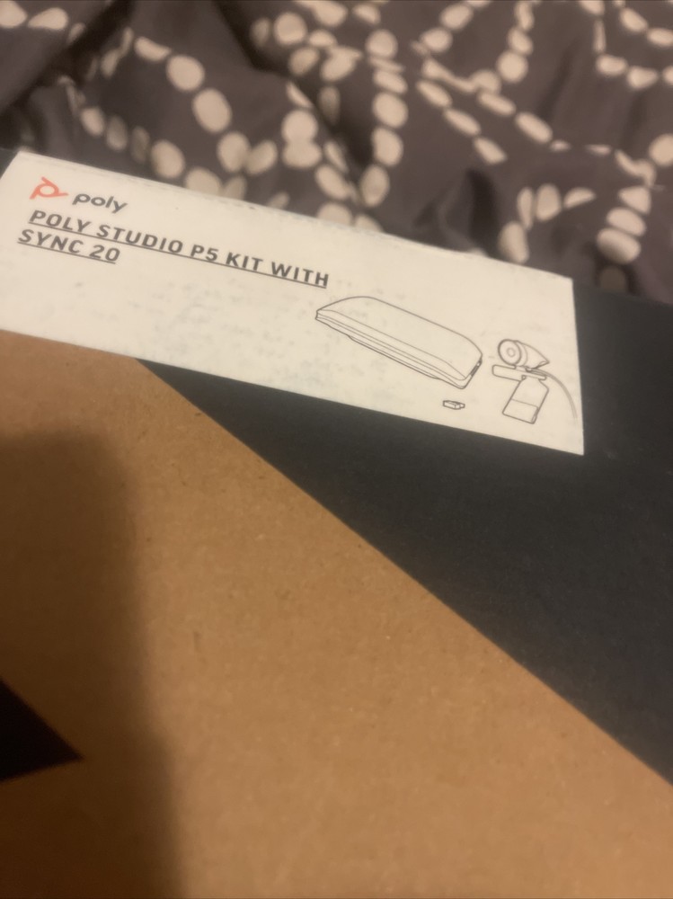 Poly Studio P5 Webcam with Poly Sync 20+ Speakerphone Kit New