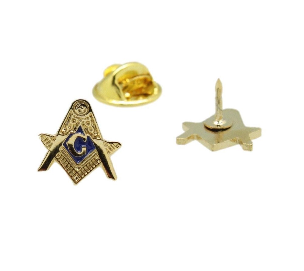 Square & Compasses Masonic Freemason Lapel Pin 1/2''