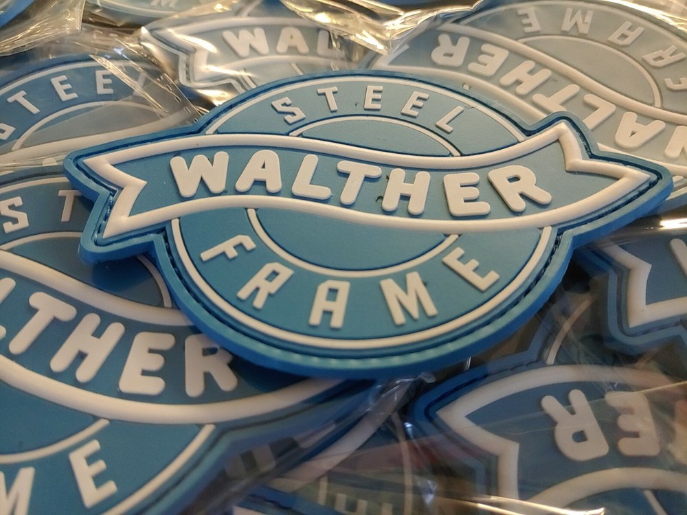 WALTHER - 2D & 3D PVC PATCH -WHITE & BLUE