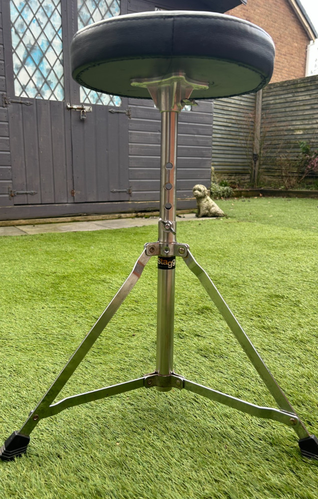 STAGG Drum Stool Throne Adjustable height Padded seat