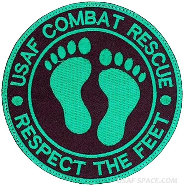 USAF COMBAT RESCUE - PARARESCUE - PJ'S - SAR - ORIGINAL AIR FORCE MORALE PATCH
