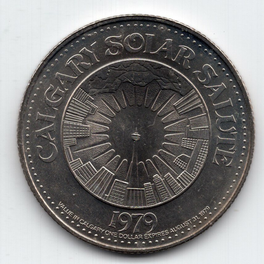 1979 Boot Calgary Alberta Trade Dollar Token Stampede $1