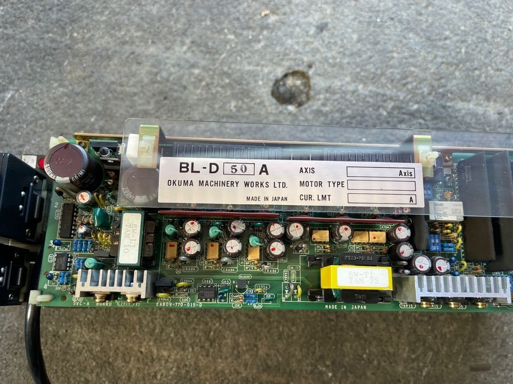 OKUMA BL-D50A SERVO DRIVE BL-D 50A Removed from operating machine