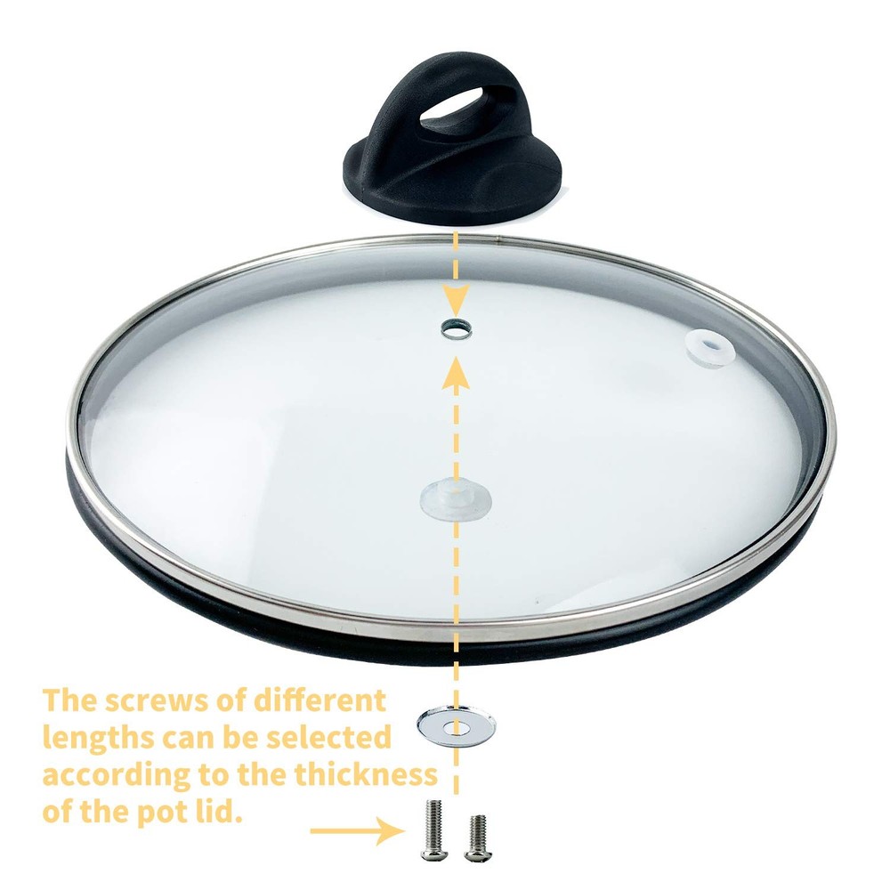 Pot Lid Top Replacement Knob Kitchen Cookware Universal Holding Handles
