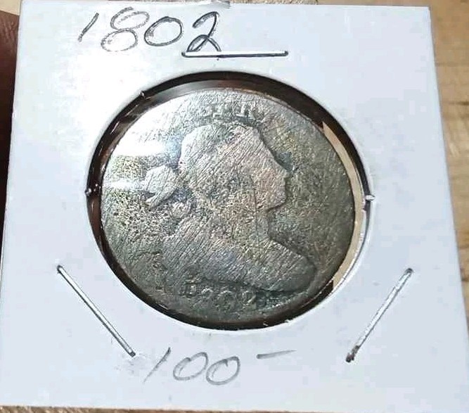 1802 draped bust large cent key date rare