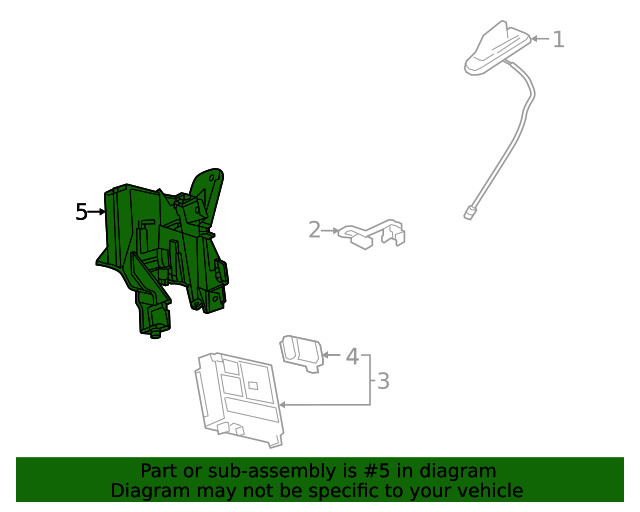 Genuine GM Communication Interface Module Bracket 84692244