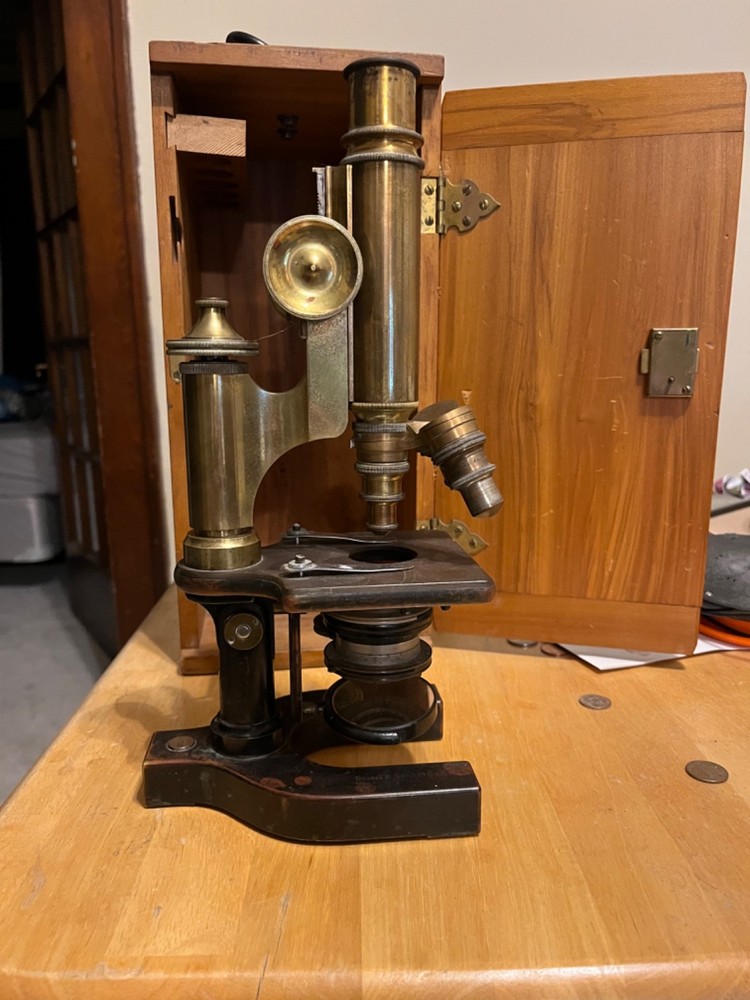 1905 Bausch & Lomb Brass Microscope