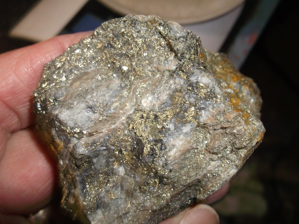 gold silver copper ore, 234 grams samples ,ore high grade .