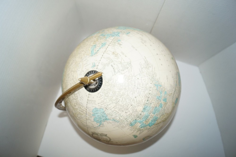 Vintage Cram's Imperial 12" World Globe EUC