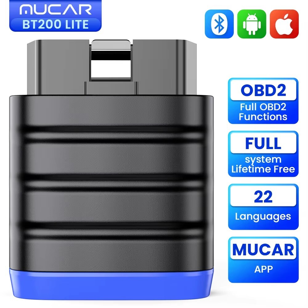 MUCAR BT200 LITE Full System Auto OBD2 Diagnostic Scanner Bluetooth Code Reader