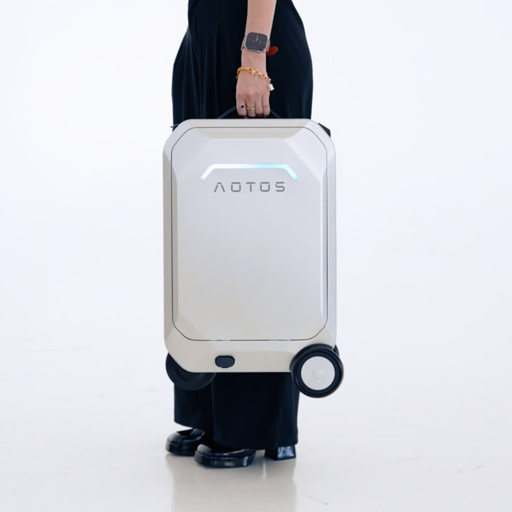 20'' Smart Rideable Suitcase 31L Electric Luggage Scooter For Travel&APP--Silver