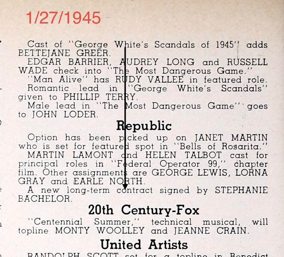 MICHAEL KANIN JEROME KERN—CENTENNIAL SUMMER–MONTY WOOLLEY’s Script