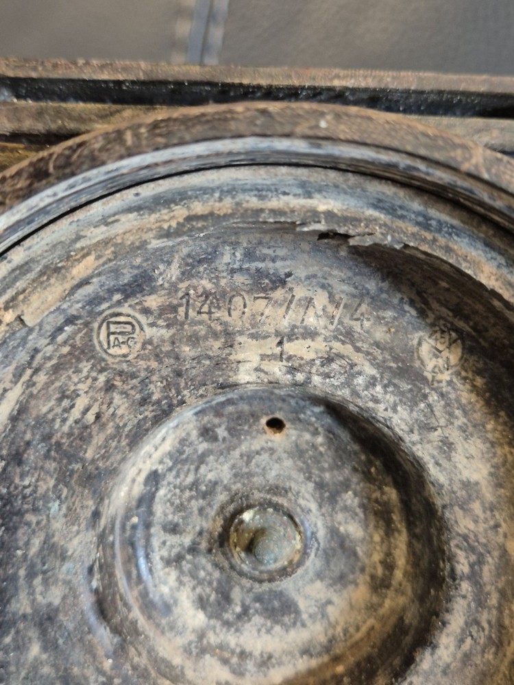 WW2 German Bakelite Lantern, good condition, with handle hook, stamps around