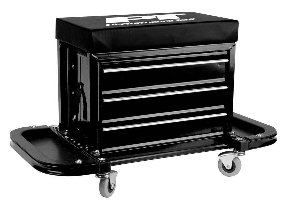 Performance Tool Creeper Seat Tool Box W85025