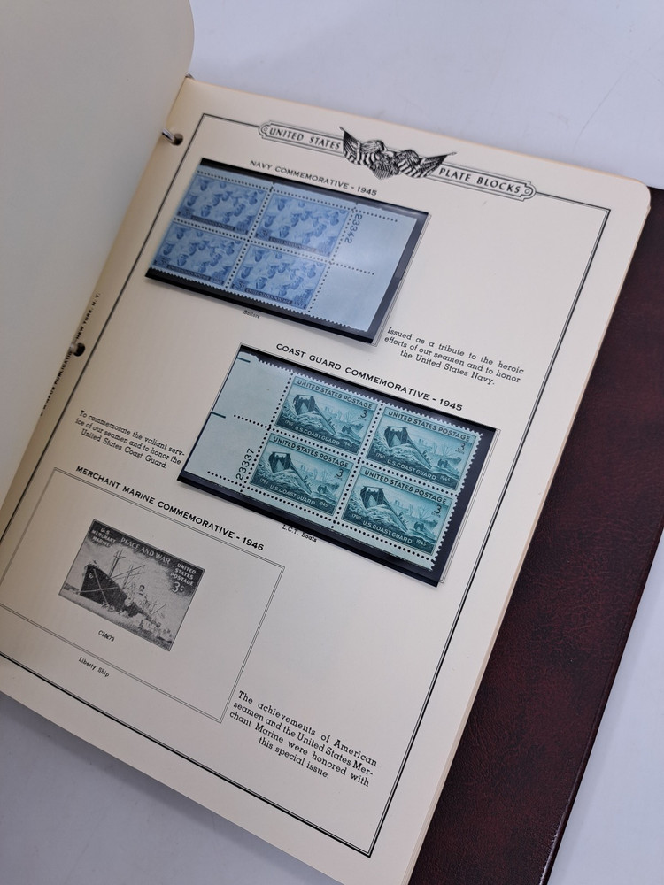 The American Plate Block Album Volume 2 1938-1968 Minkus (129 Plate Blocks)