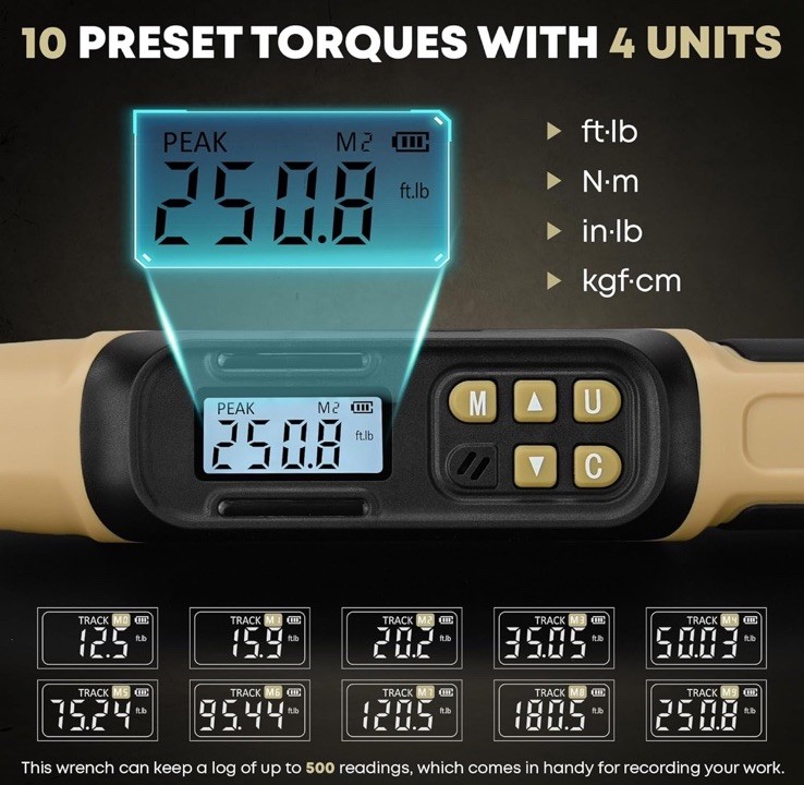 Digital Torque Wrench 1/2 Drive