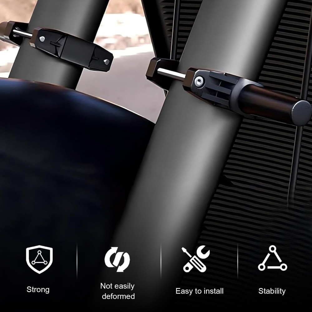 2 PCS Motorcycle Spotlight Mount Brackets, Front Aux Light Fork Mounts, Shock...