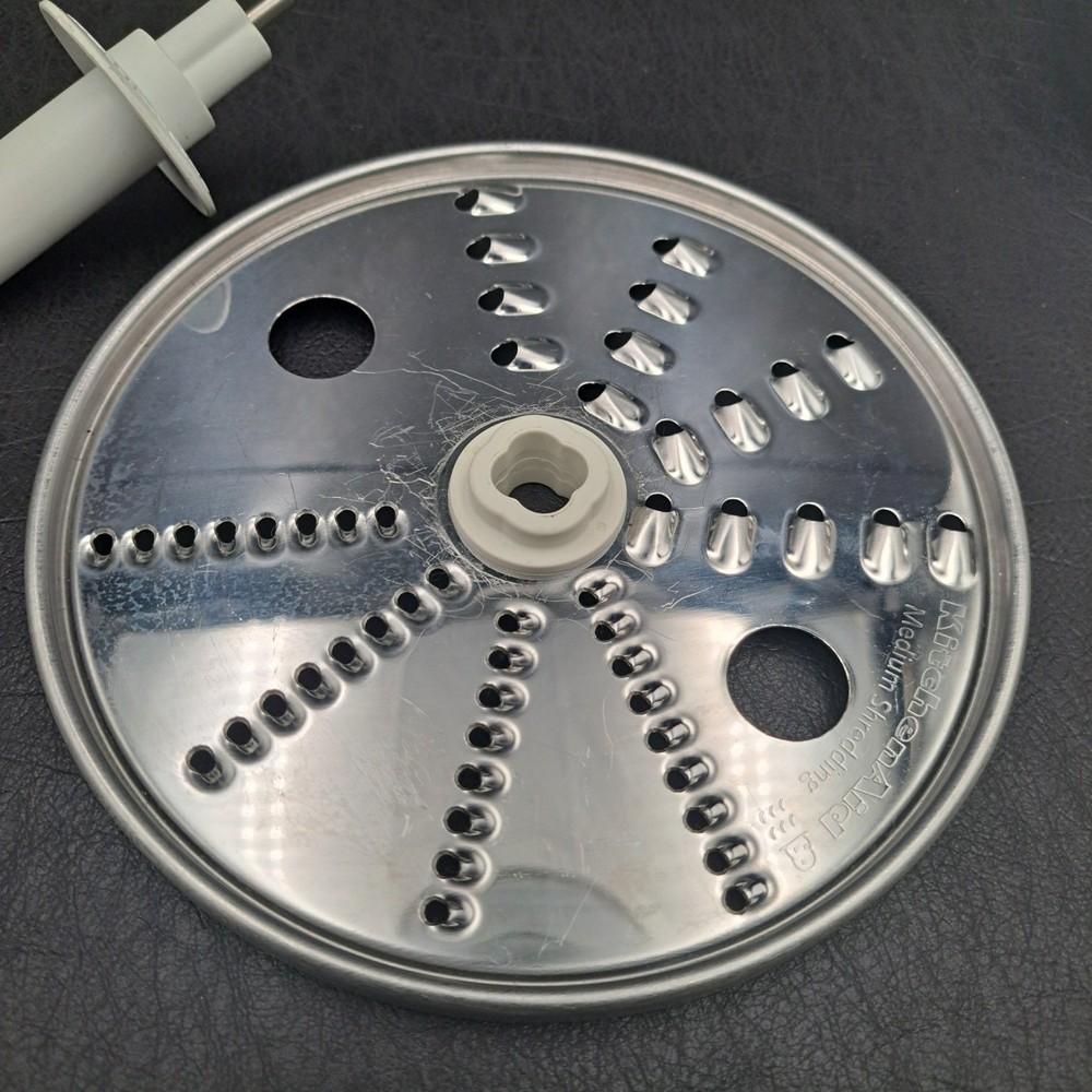 KitchenAid Food Processor Disc Set Fine Medium Shredding Adjustable Slicing 3pc