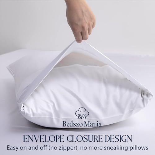 Pillow Protector Envelope Pack of 2 Queen Size – Waterproof Bed Bug Proof Pil...