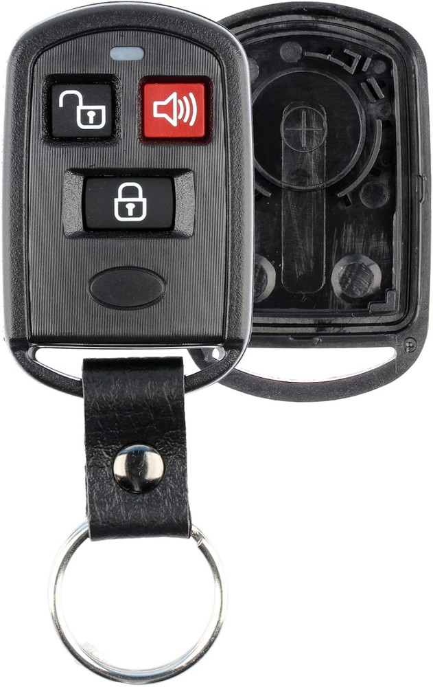 Keyless Entry Remote Key Fob Case Shell Button Pad Cover Leather Strap for Hyund