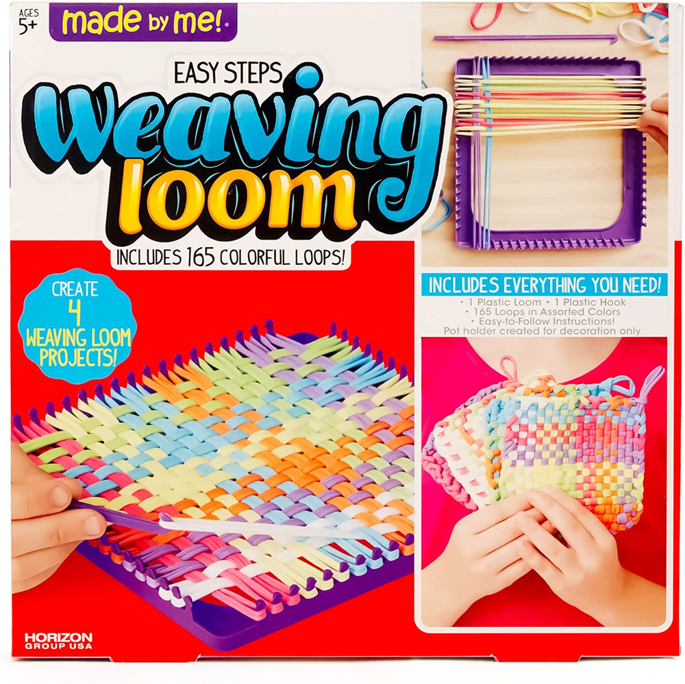 Steps Weaving Loom Beginner Loom DIY Potholders Weaving Loom