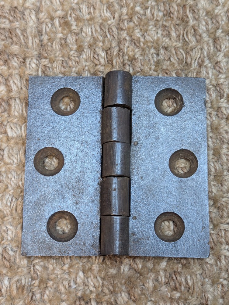 3" x 3" Antique Cast Iron Butt Hinge Door Hardware