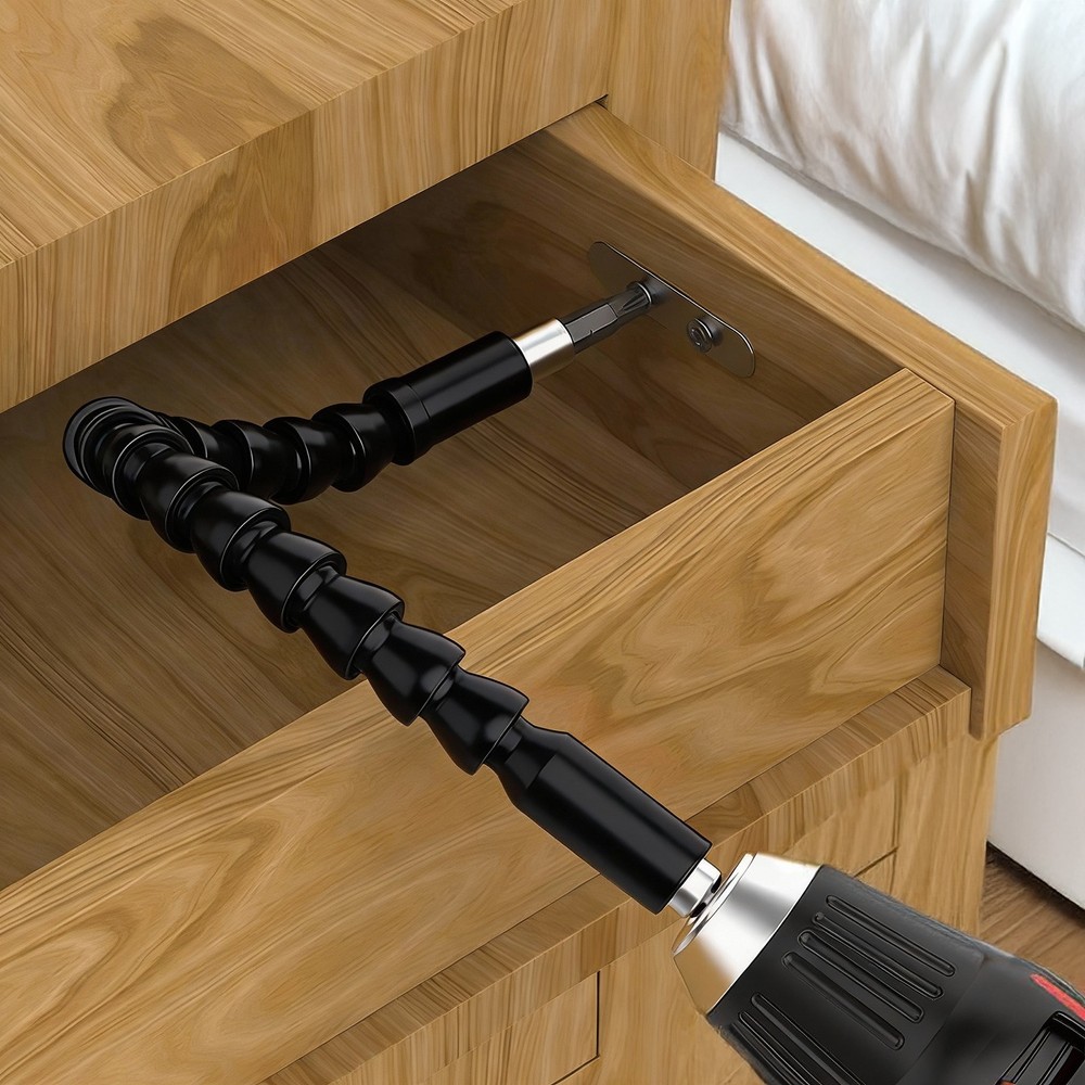 105 Degree Right Angle Drill Socket Adapter Flexible Shaft Extension Bit Driver