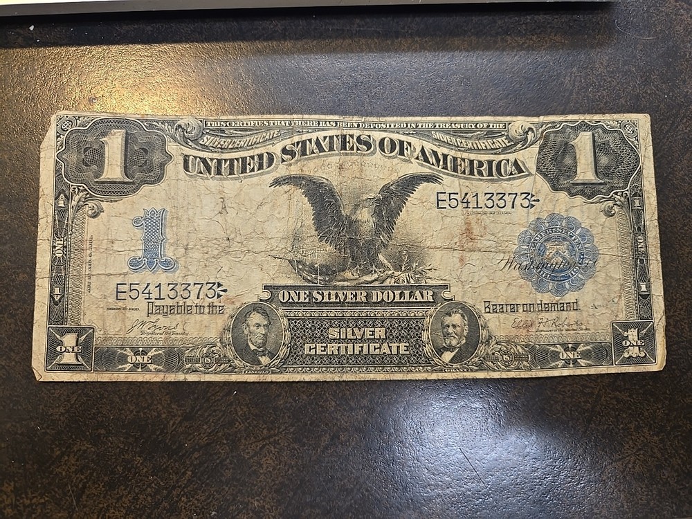 1899 $1 Black Eagle Silver Certificate Fr 226 A One Dollar