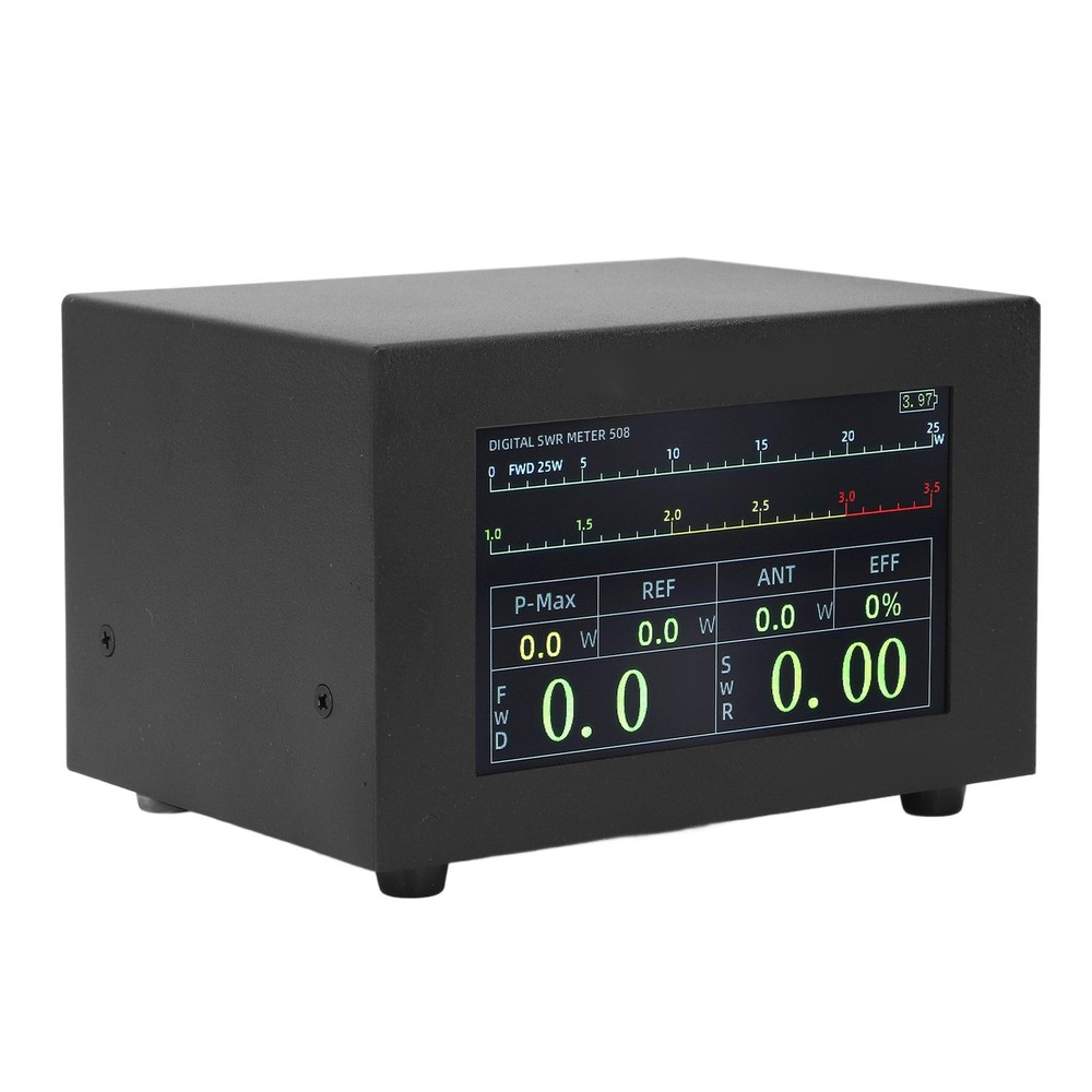 1.8‑54MHz 200W Digital Power SWR Meter With UHF Interface IPS Touch Screen