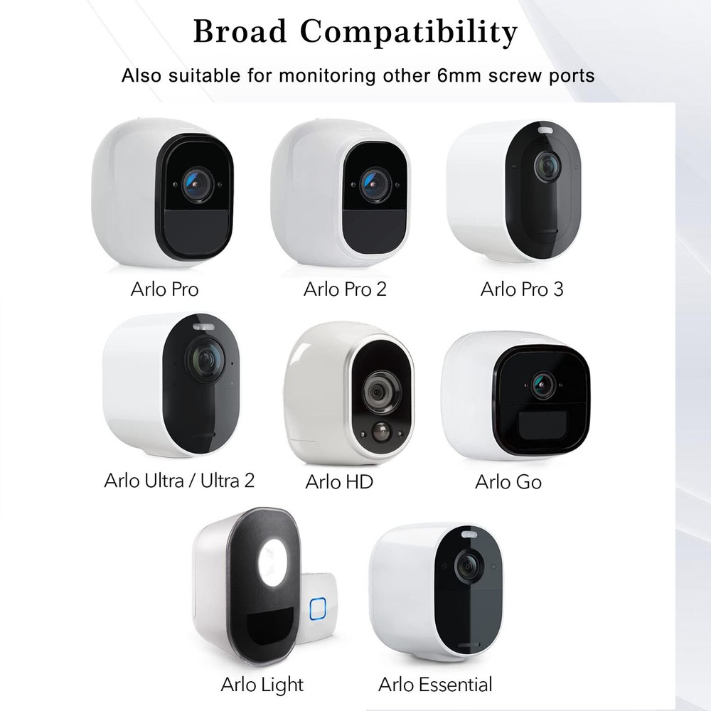 For Arlo Pro Adjustable Security Wall Camera Mount Bracket Outdoor Indoor 4-Pack