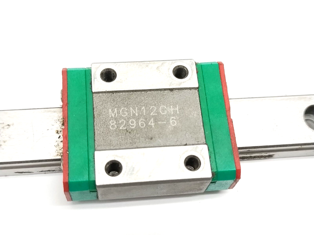 Hiwin MGN12CH Linear Guideway Assembly, 2 Blocks On 170m Rail 82964-6