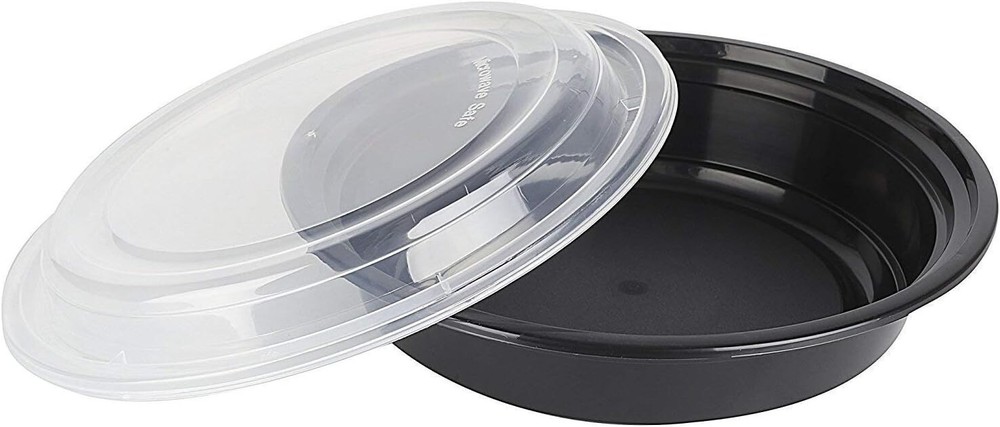 BROMOZE 30-Pack meal prep Plastic Microwavable Food Containers