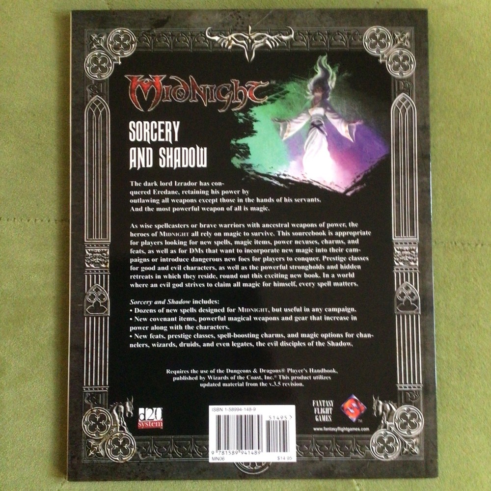 Sorcery and Shadow - Midnight - RPG - D20 System D&D 3.5 - Fantasy Flight