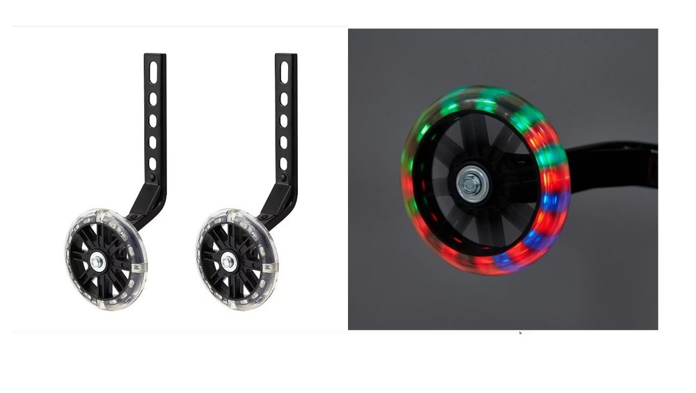 LED Training Wheels for Bicycles wheel size: 30cm - 50cm bikes
