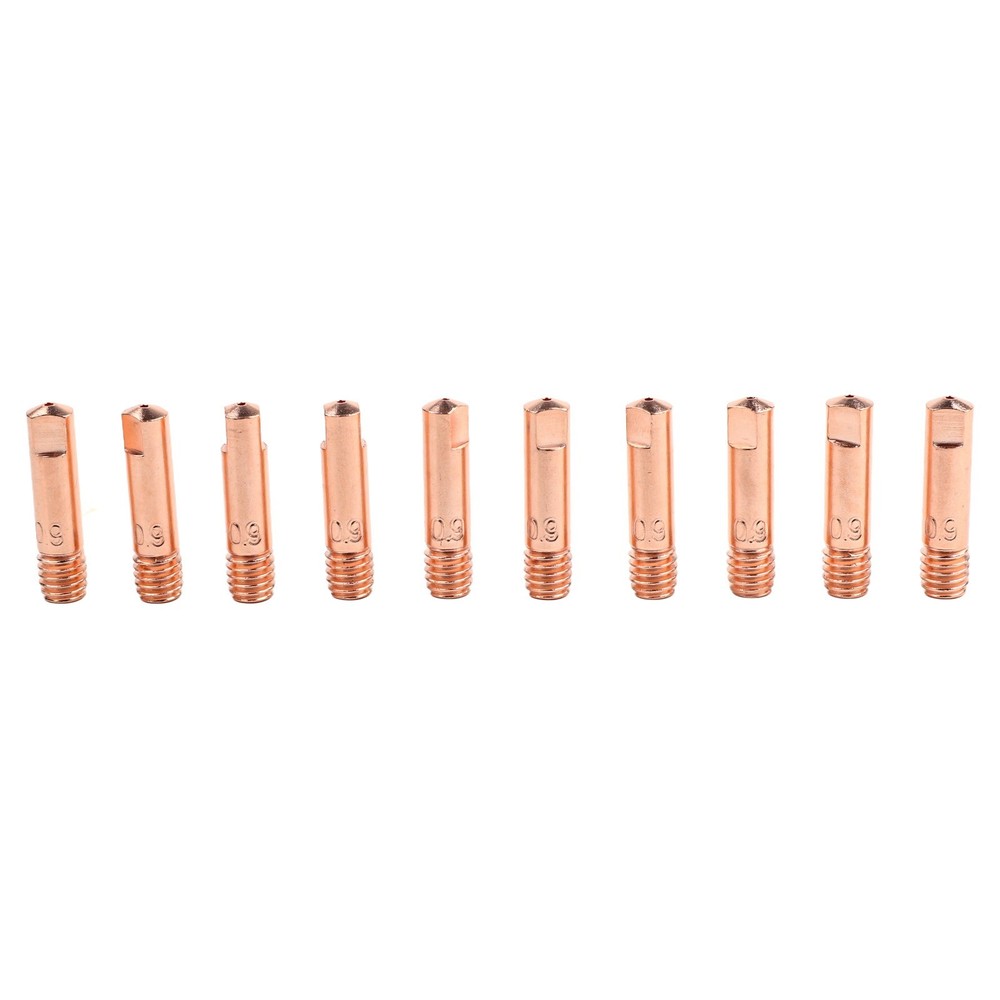 Welding Nozzle Tips Kit for MIG Machines with 10 Copper Conductive Tips