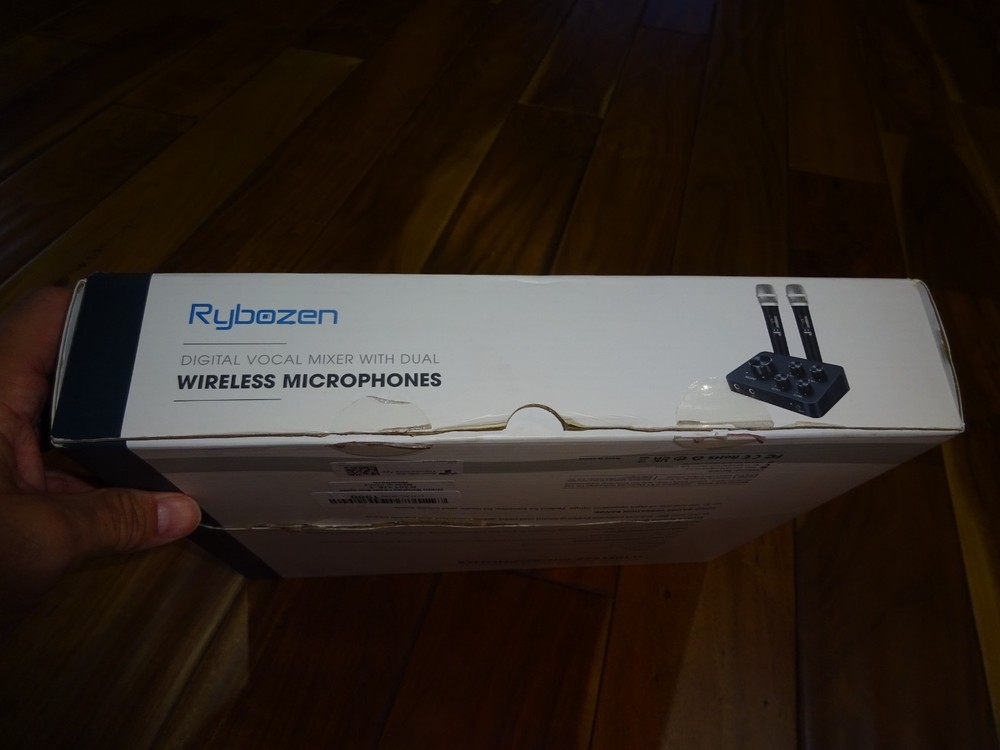 Rybozen Wireless Microphone Karaoke Mixer System, Dual Handheld Wireless Microph