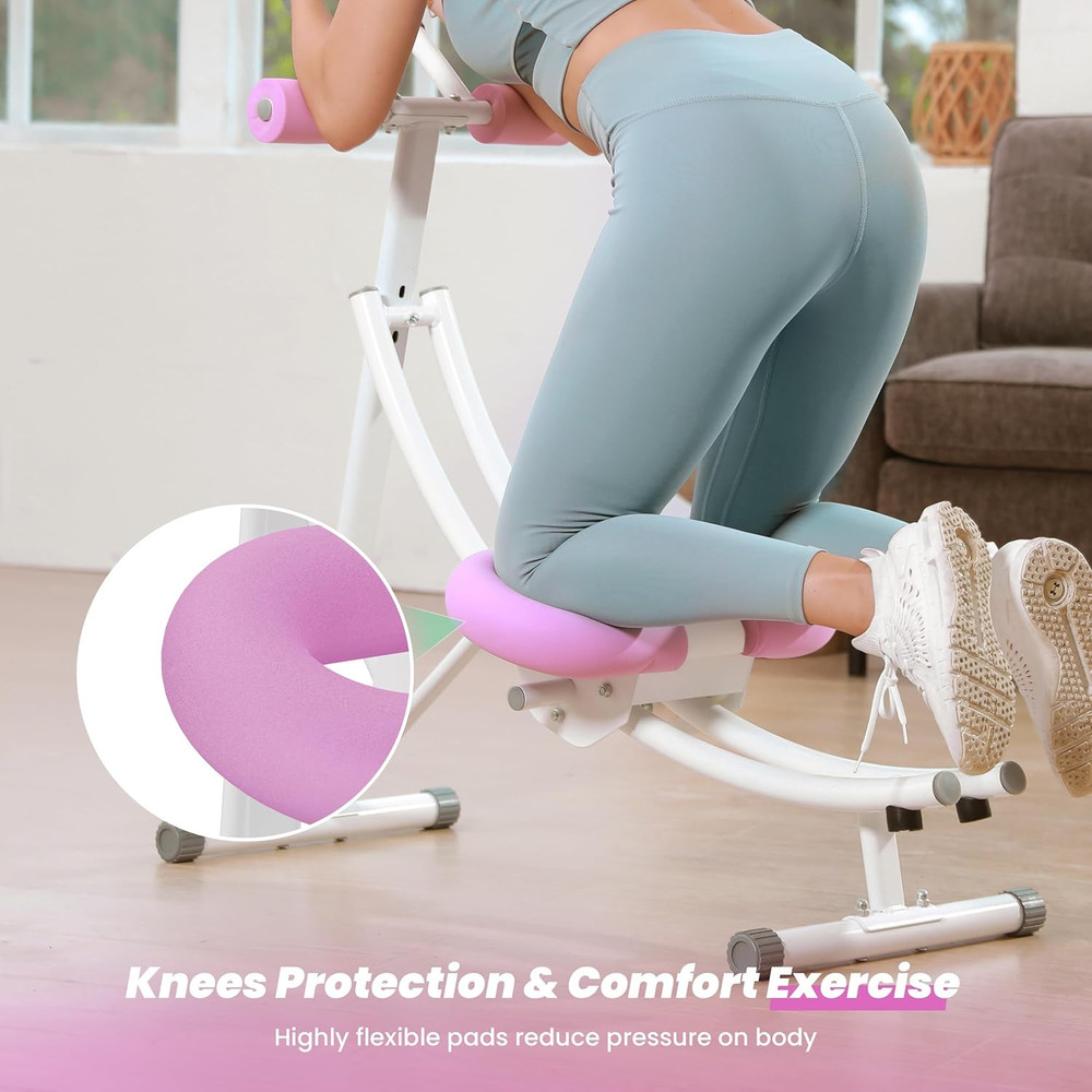 Ab Workout Equipment, Ab Machine with Height Adjustable and Stability, Ab Workou