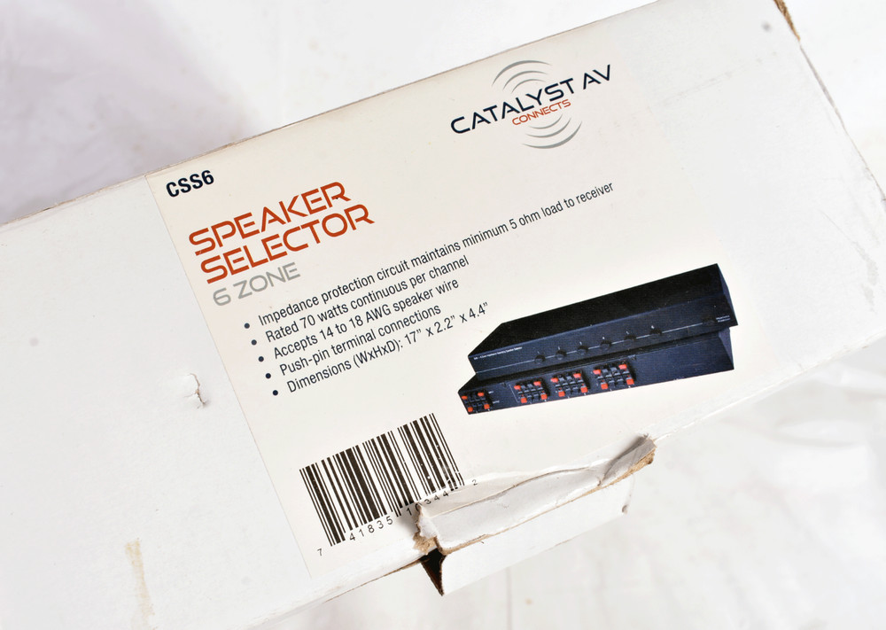 CATALYST AV 6 ZONE SPEAKER SELECTOR NEW OPEN BOX