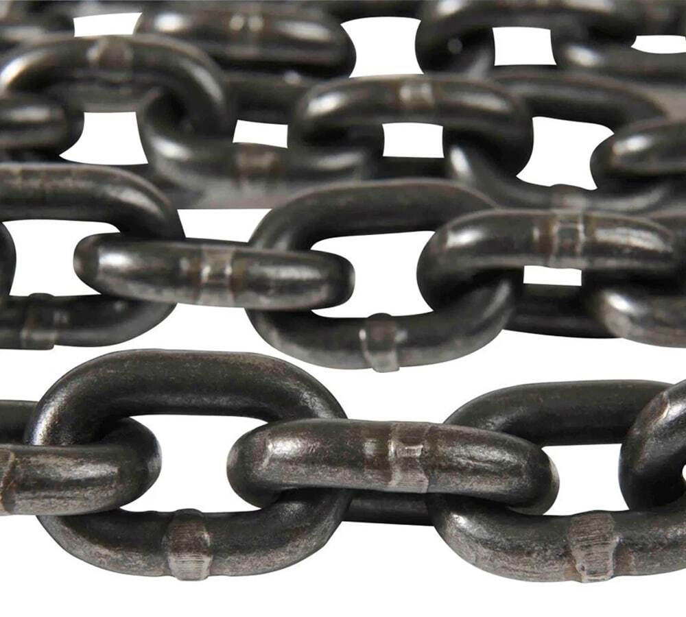 G80 High Grade Transportation Chain w/ Grab Hooks - 3/8" x 16', 7100 lbs WLL,...