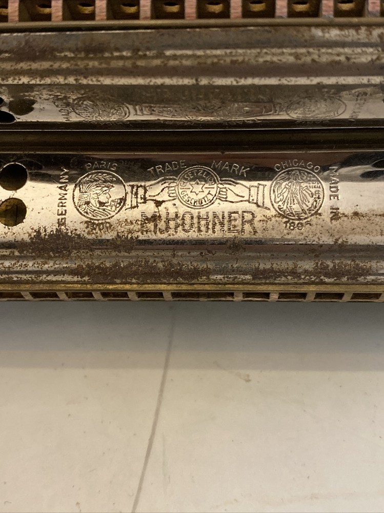 Hohner Paddle Wheel 4-In-1 Harmonica / Harp CFG *Rare* Missing D