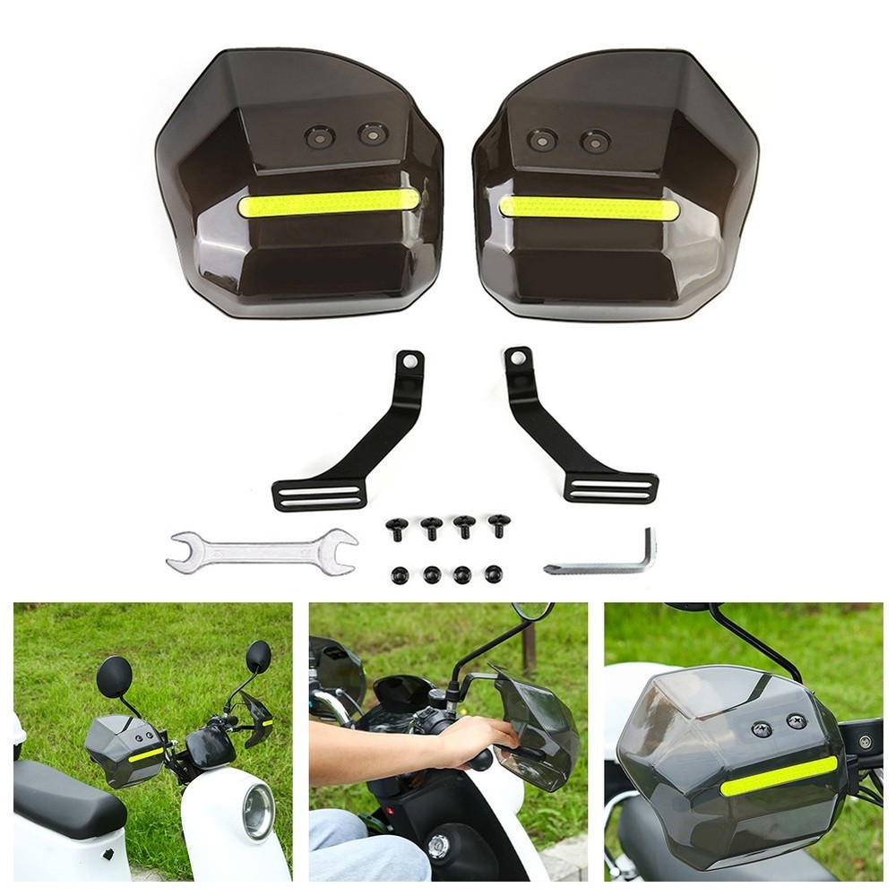 Electric Bicycle Handguards Handlebar Windshield Black Good Compatibility
