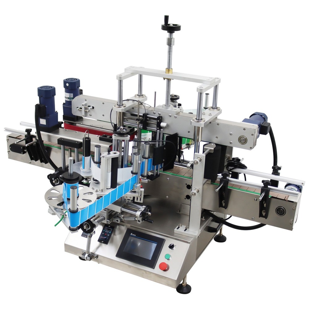 Double Sided Automatic Desktop Labeling Machine 110V Labeller for Various Bottle