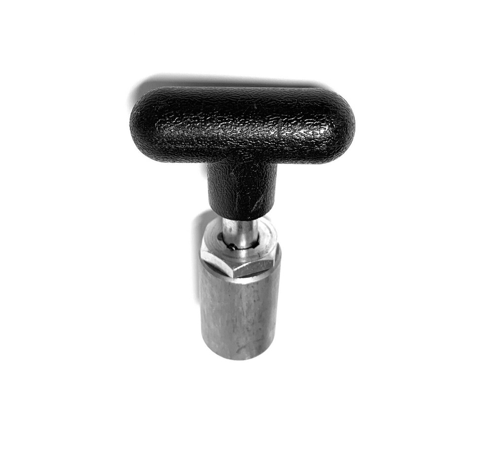T Handle Spring Loaded Aluminum Body Pull Pop Pin 1/2" Locking Straight H