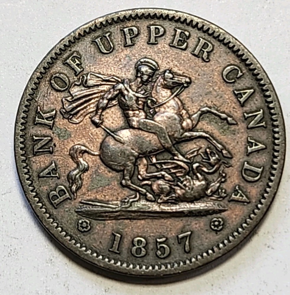1857 Upper Canada One Penny 1121