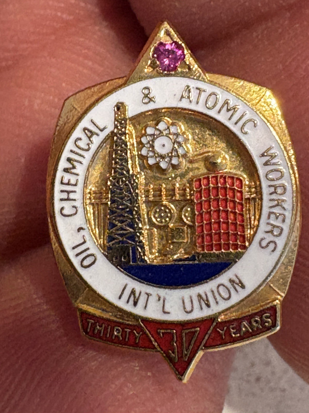 Vintage International Union Oil Chemical & Atomic Workers 10,20,25, & 30