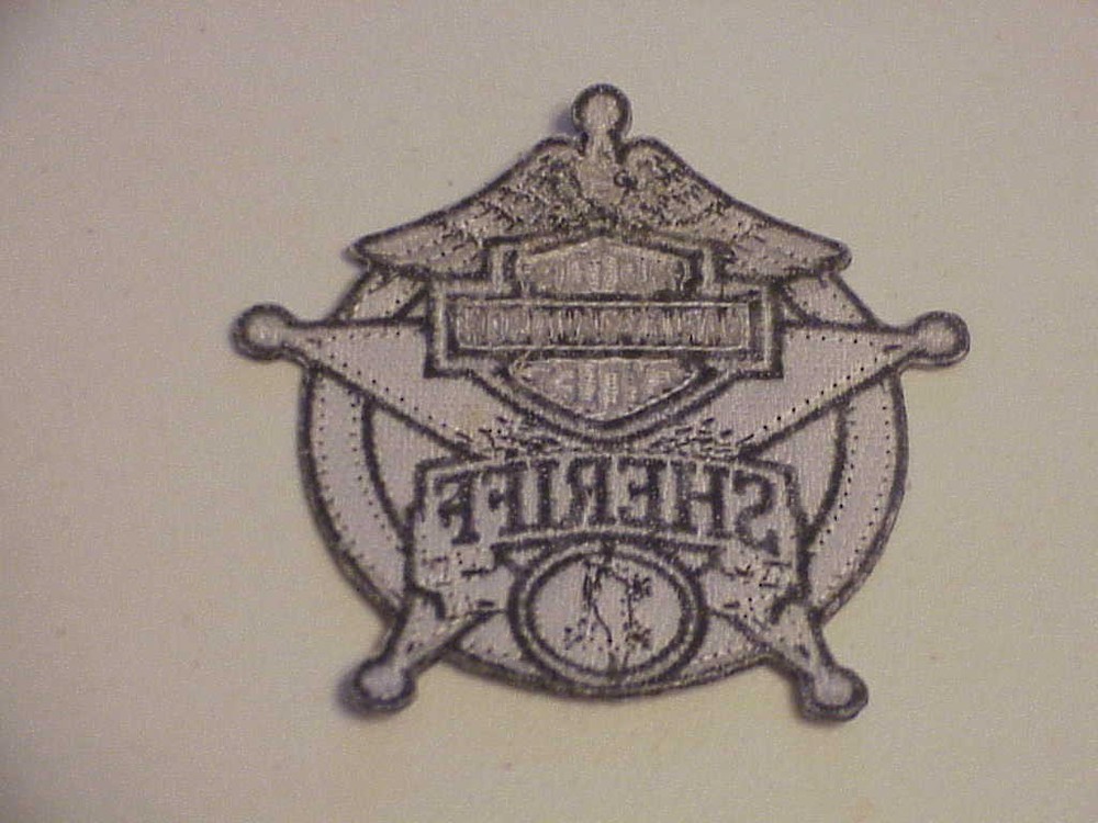 HARLEY DAVIDSON # 1 SHERIFF MOTORCYCLE PATCH NEW FREE SHIPPING !!!
