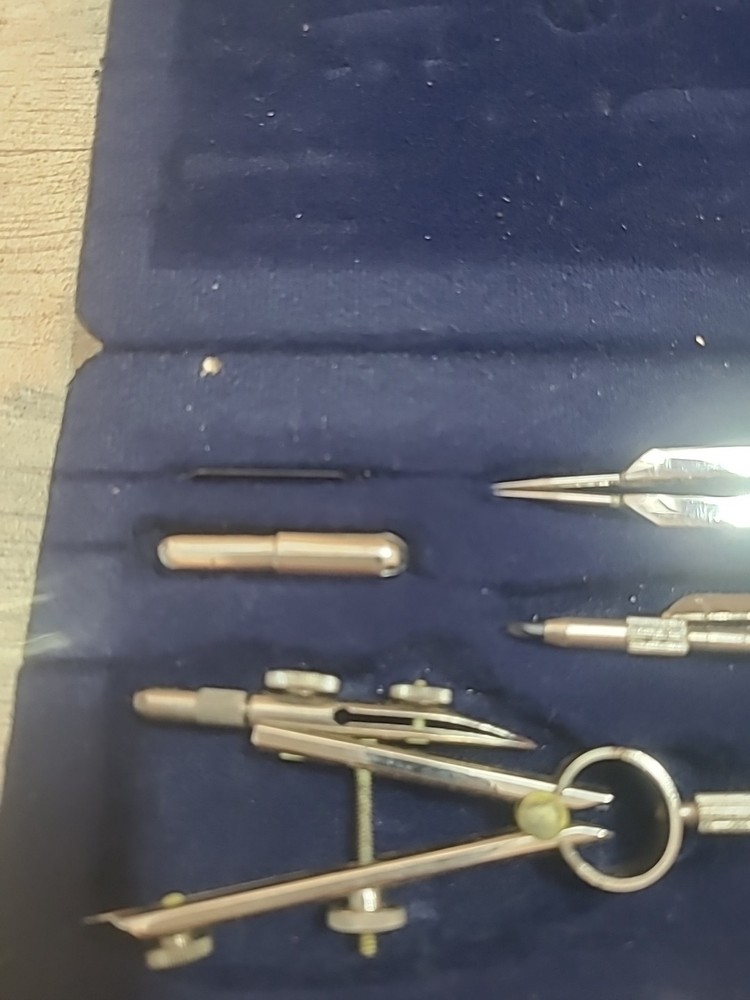 Vintage Drafting Set Protractor Precision Drawing